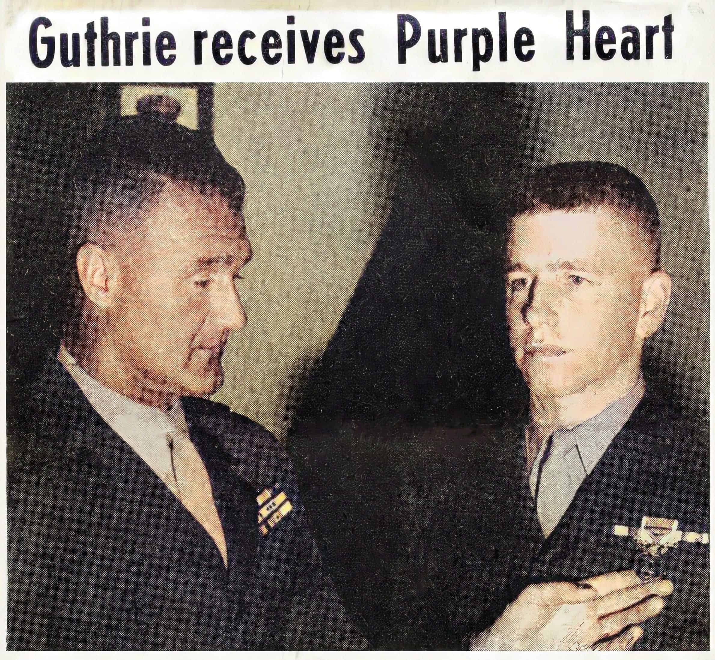 Ken Guthrie Receives Purple Heart